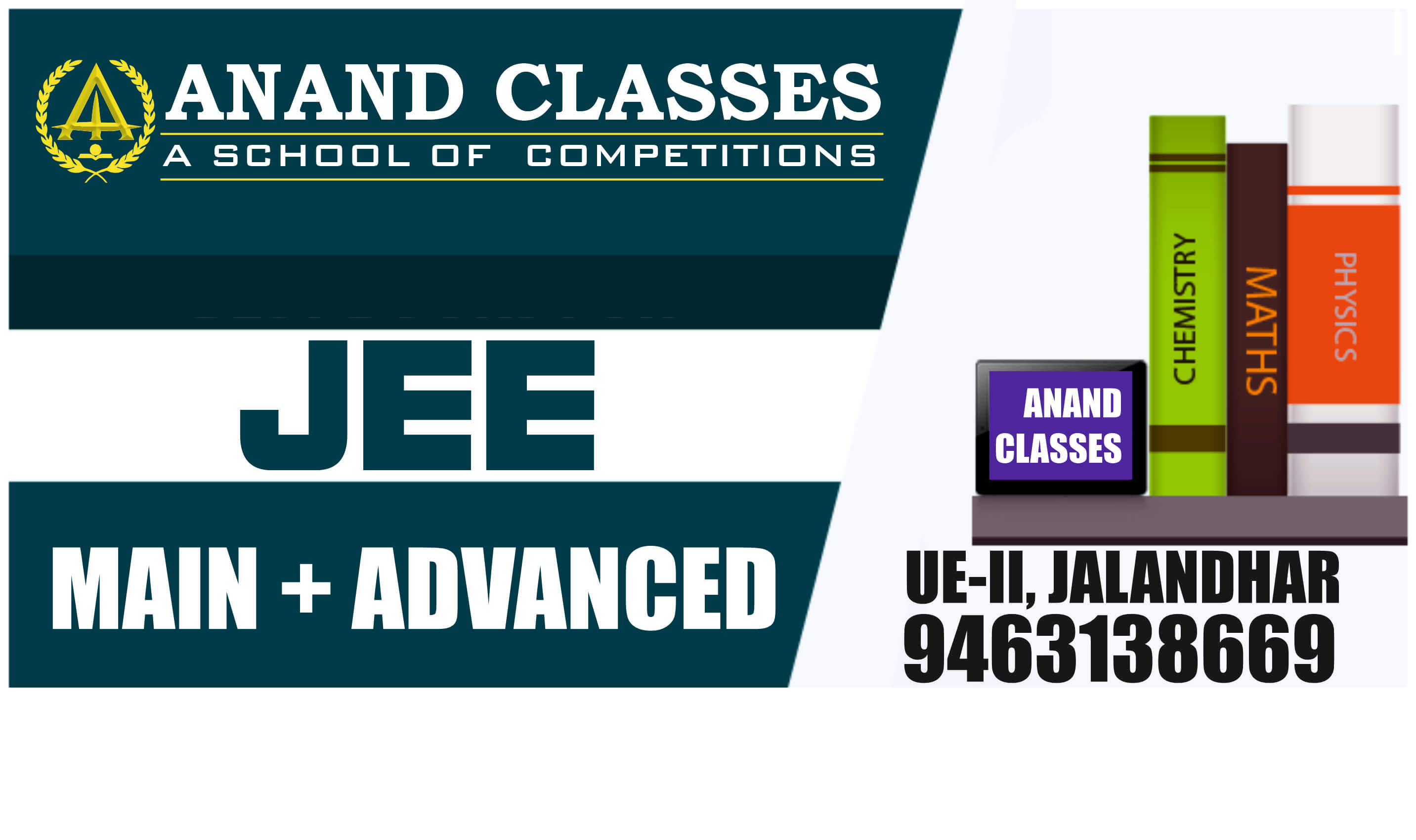 Jee (main & advanced) dropper/repeater batch coaching center in jalandhar-anand classes Dropper/repeater jee (main & advanced) batch coaching in jalandhar β anand classes
