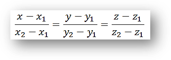 Equation of line