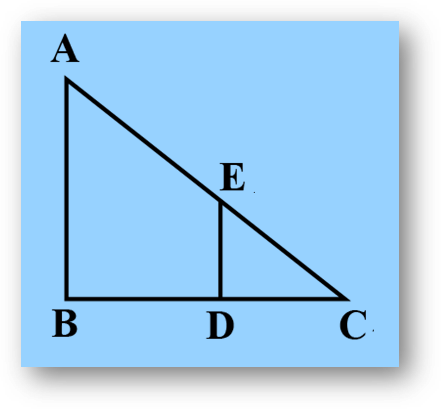 Triangles abc and edc are similar