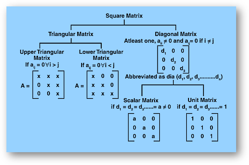 Square matrix types