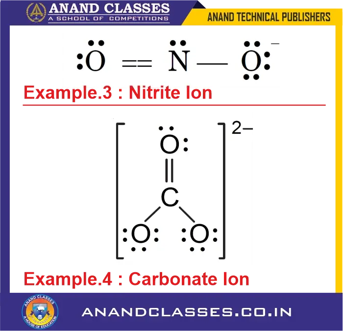 Formal charge on all the atoms of nitrite ion (no2-) and carbonate ion (co32-)