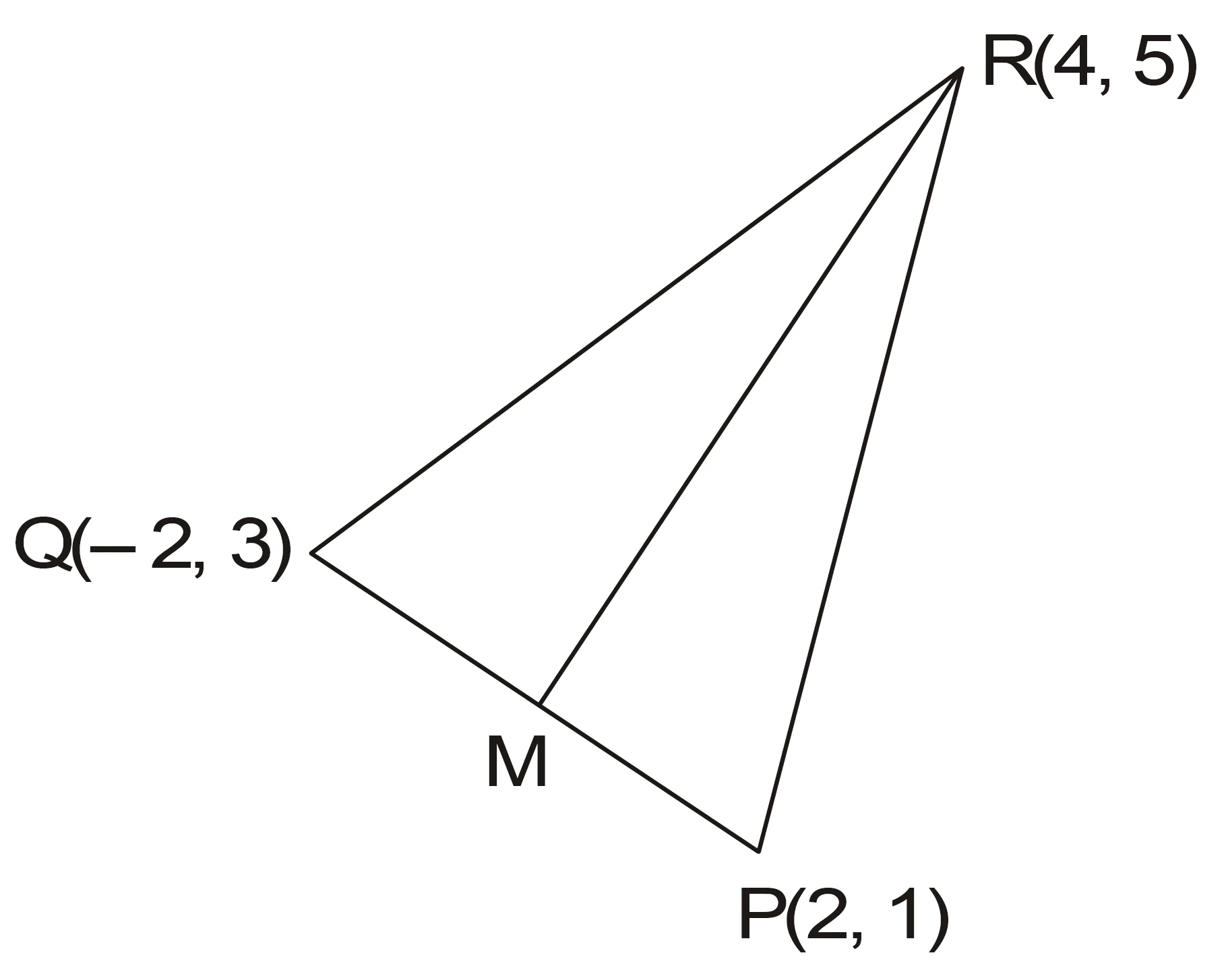 Ncert question. 8 : equation of median through vertex r Ncert question. 8 : equation of median through vertex r