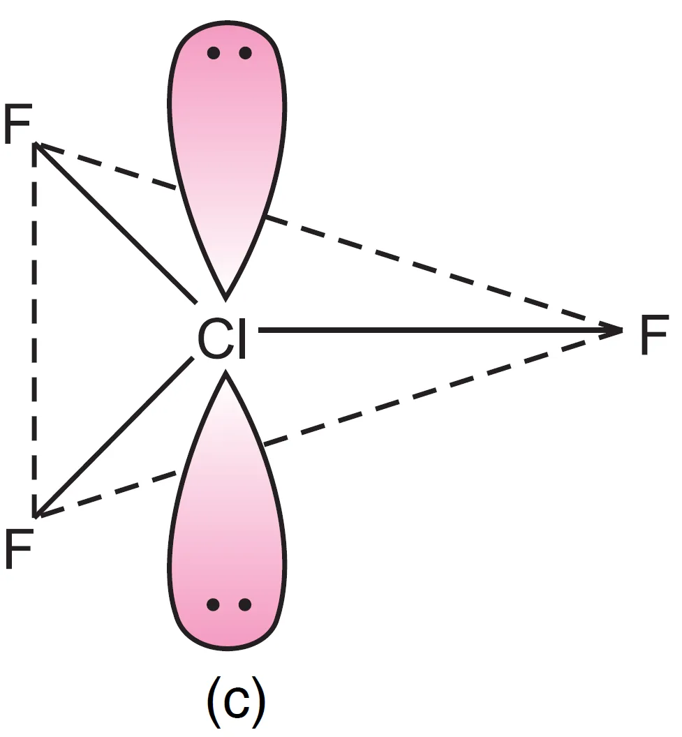 Shapes of sf4, clf3, xef2, brf5, xef4 molecules | q&a, mcqs, assertion reason, case study-anand classes Shape of clf3 molecule in which both lone pairs axial