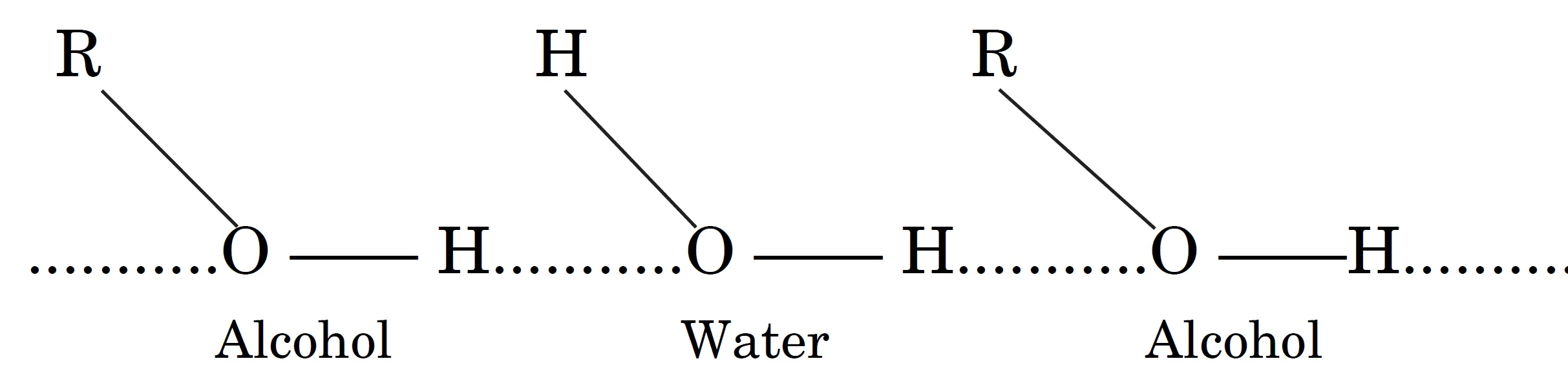 Alcohols dissolve readily in water by forming hydrogen bonds with h₂o molecules Alcohols dissolve readily in water by forming hydrogen bonds with h₂o molecules